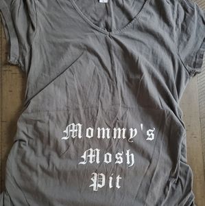 XL Gray Maternity Graphic Tee